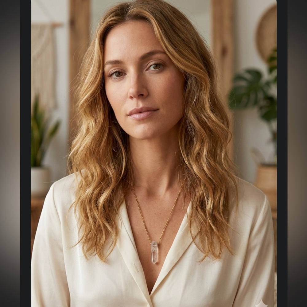 Altiplano Raw Quartz Crystal Point Necklace — Genuine Handcrafted Jewelry